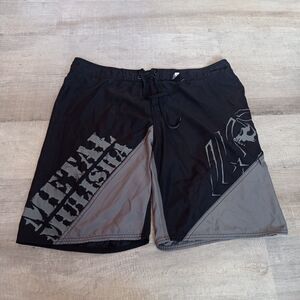 Metal Mulisha Board Shorts Men 42 Y2K Skull Grunge Swim Trunks Bathing Suit